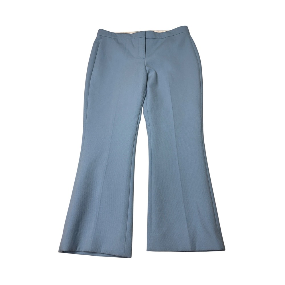 Theory Erstina Pioneer Light Blue Flare Leg Dress Pants USA Size 10 32X26 Womens